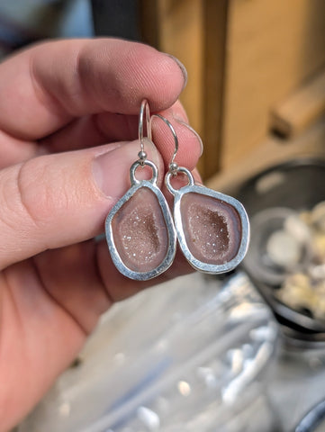 Tobasco geodes earrings