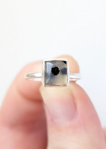Montana Agate Ring, Size 5.5