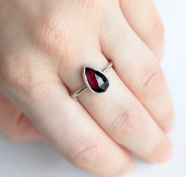 Garnet Ring, Size 10.5