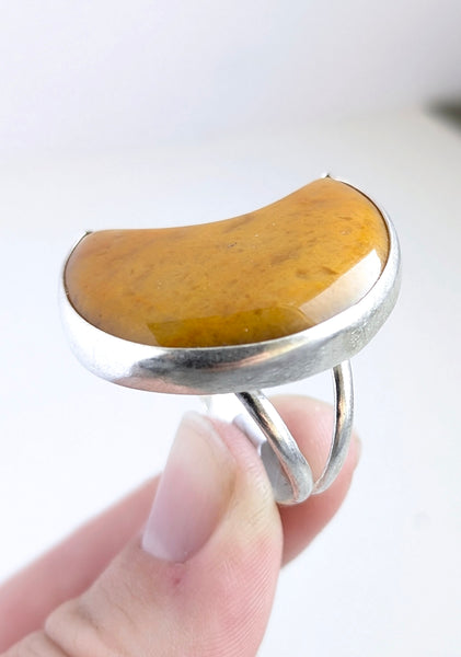 Yellow Adventurine Ring, Size 9