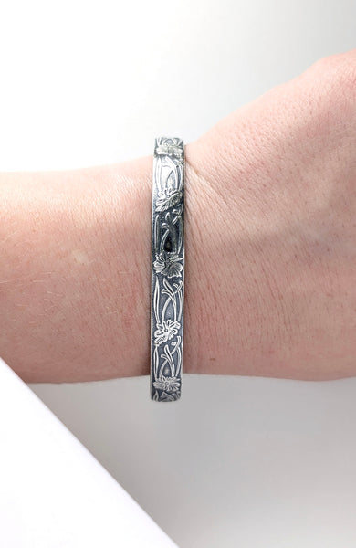 Sterling Silver Bracelet With Flowers