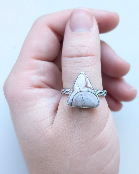 Sierra Madre Agate Ring, Size 11.5