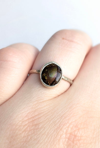 Fire Agate Ring, Size 6.5