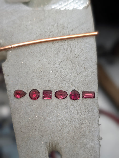 Custom garnet bracelet
