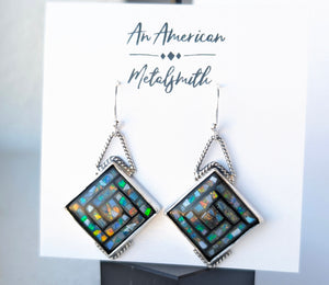 Mosaic Opal Earrings