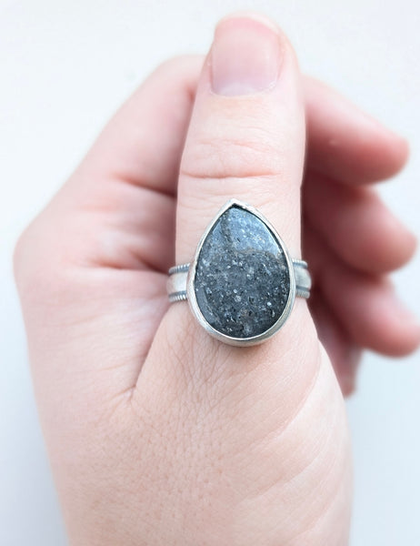 Midnight Quartzite Ring, Size 11