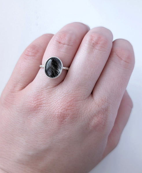 Rutile Quartz Ring, Size 5.5