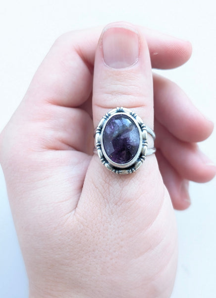 Lepidolite Ring, Size 9