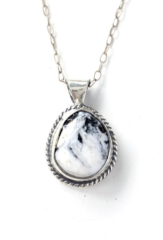 White Buffalo Turquoise Necklace