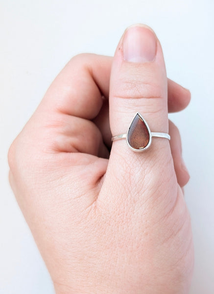 Ammolite Ring, Size 9