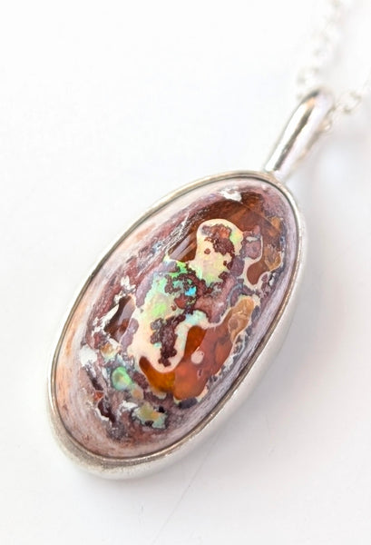 Mexican Fire Opal Necklace
