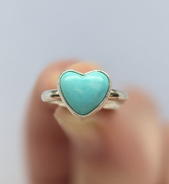 Kingman Turquoise Ring, Size 5.5