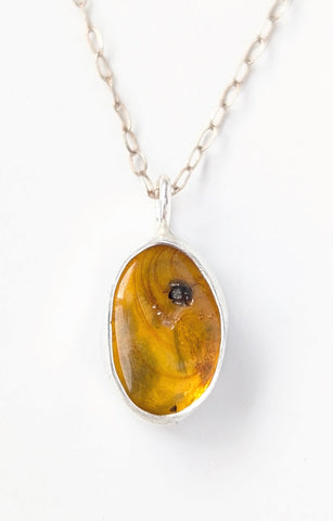 Amber with Insect Necklace