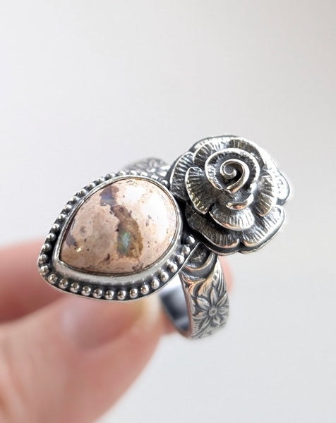 Mexican Fire Opal Ring, Size 10.5