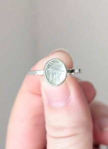 Quartz Scarab Ring, Size 9