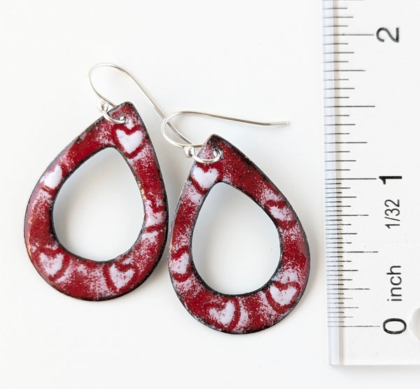 Enameled Earrings