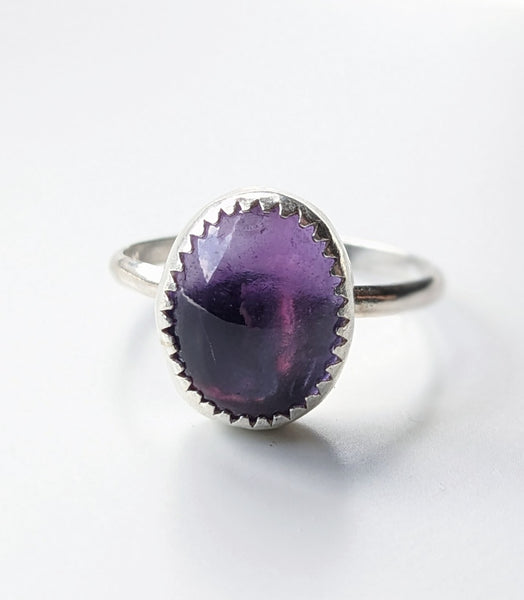 Amethyst Stacking Ring Size 6