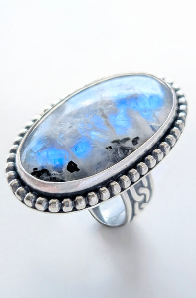 Moonstone Statement Ring, Size 7