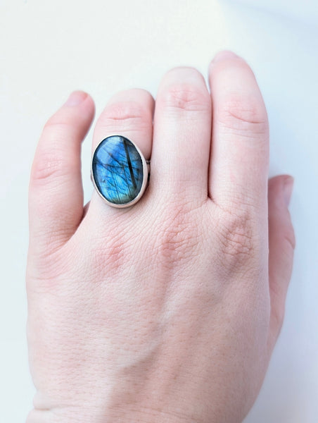 Labradorite Ring, Size 6.5
