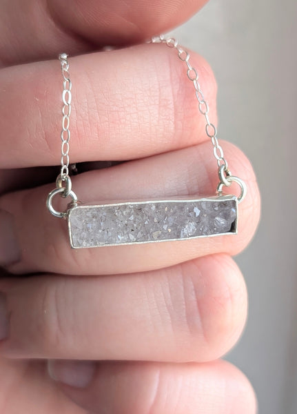 Amethyst Druzy Necklace