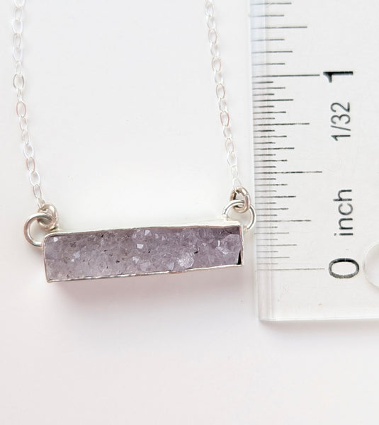 Amethyst Druzy Necklace