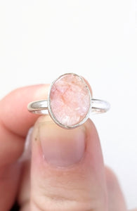 Pink Opal Ring, Size 7