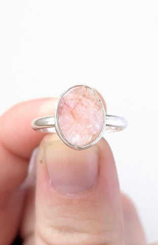 Pink Opal Ring, Size 7