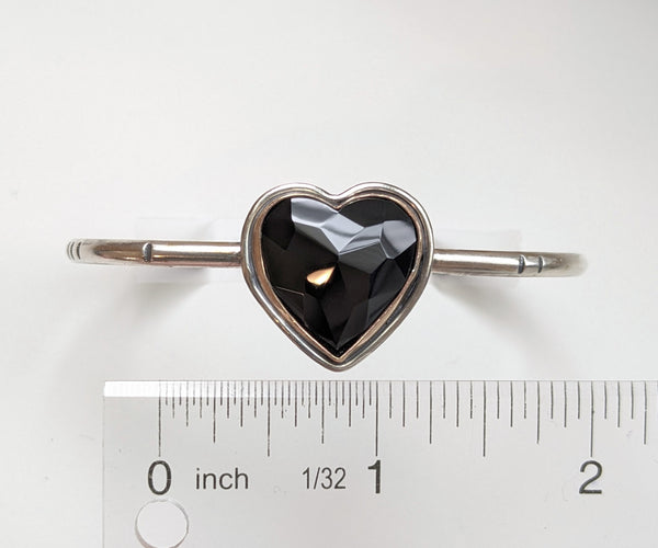 Black Onyx Heart Bracelet