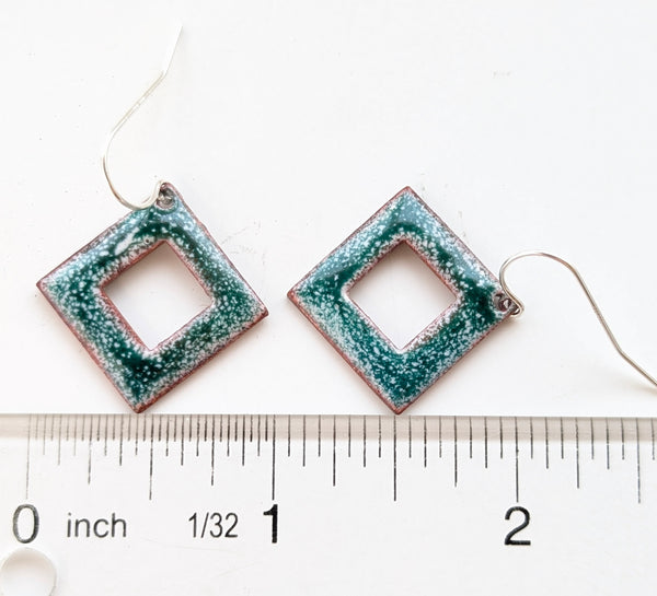Enameled Earrings