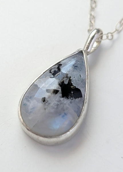Moonstone with Tourmaline Necklace