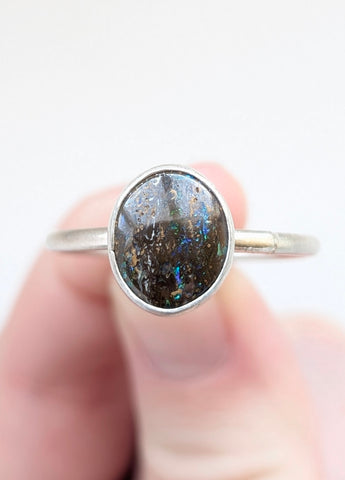 Boulder Opal Ring, Size 13