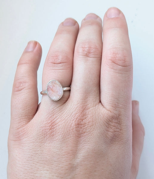 Pink Opal Ring, Size 7