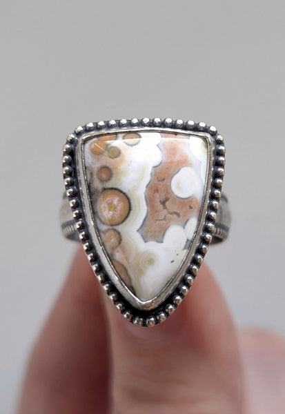 Ocean Jasper Ring, Size 9.5