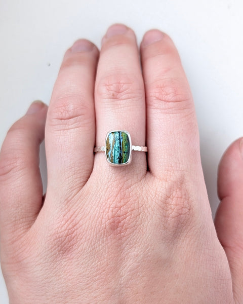 Rainbow Casilica Ring, Size 7