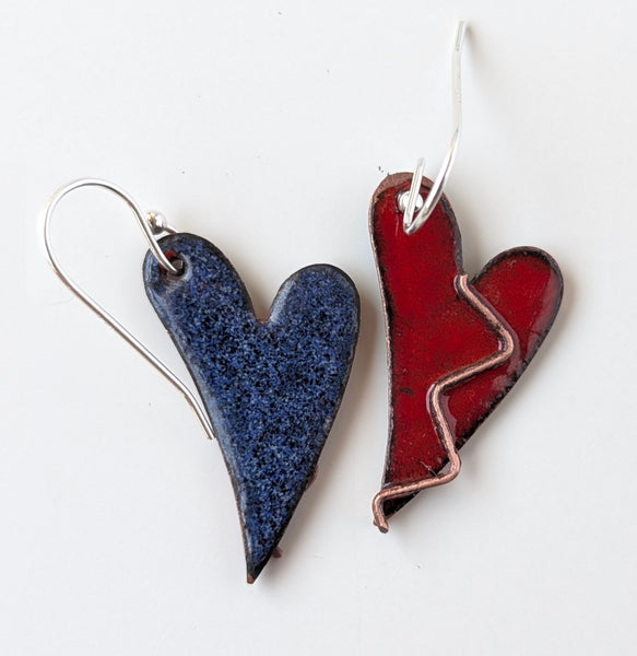 Enameled Earrings