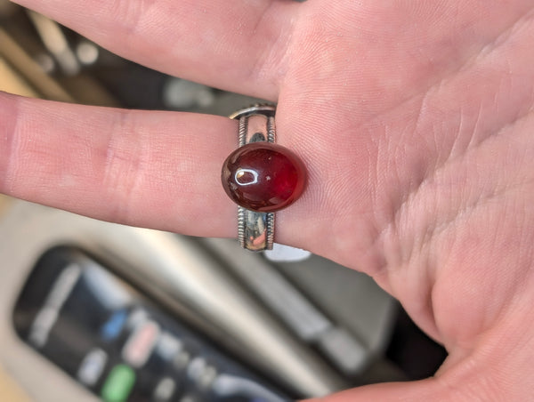 Custom Garnet Ring