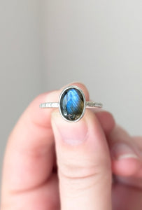 Labradorite Ring, Size 9