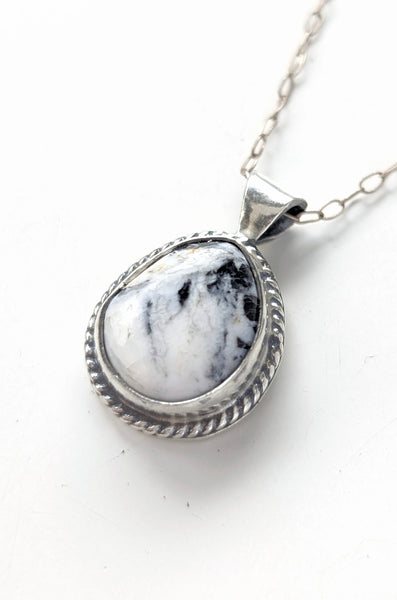 White Buffalo Turquoise Necklace