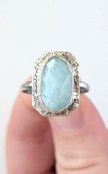 Aquamarine Ring, Size 8.5