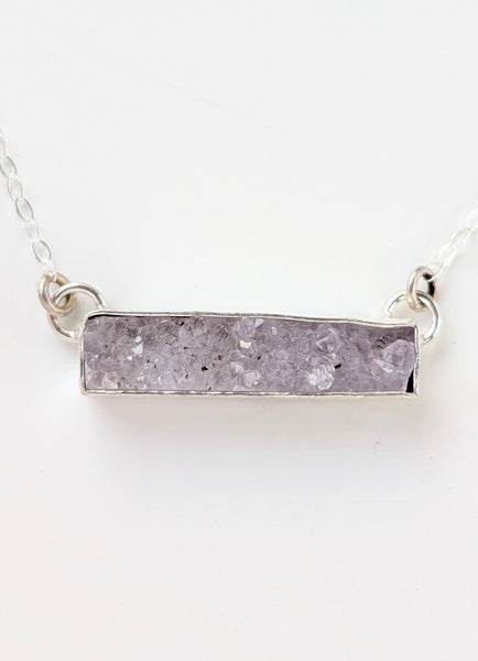 Amethyst Druzy Necklace