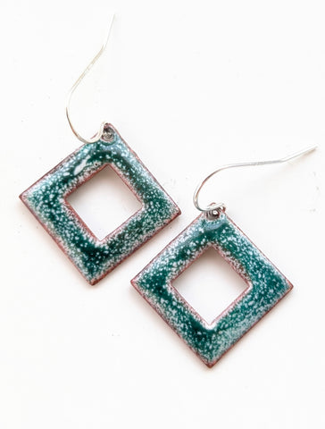 Enameled Earrings