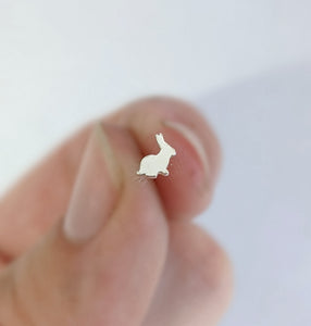 Sterling Silver Bunny Nose Stud