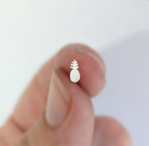 Sterling Silver Pineapple Nose Stud