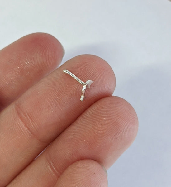 Sterling Silver Dolphin Nose Stud