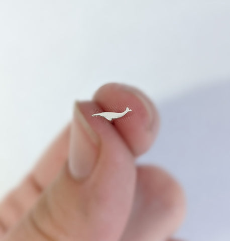 Sterling Silver Narwhal Nose Stud
