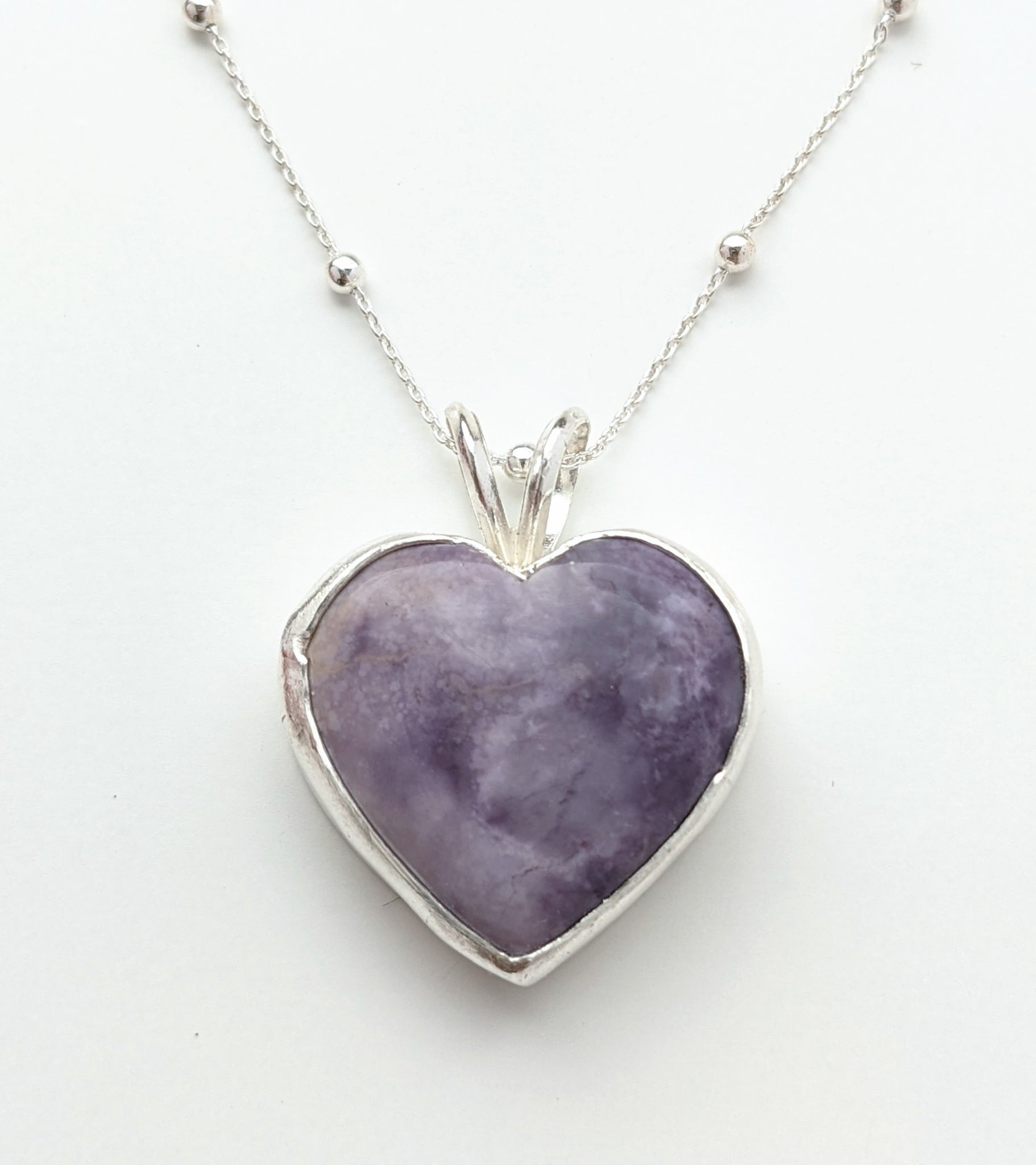 Tiffany Stone Heart Necklace