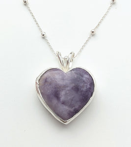 Tiffany Stone Heart Necklace