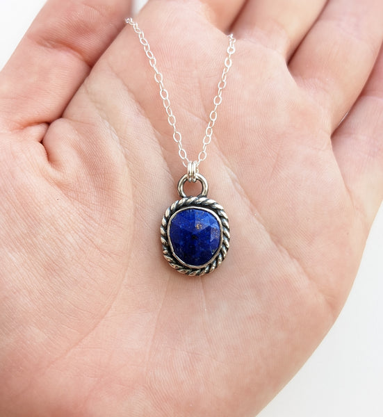 Sterling Silver Lapis Lazuli Necklace