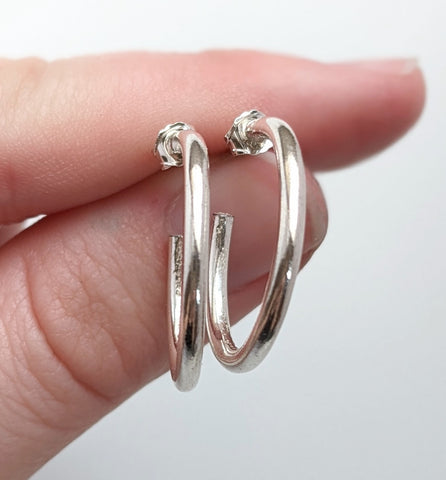 Sterling Silver Small Hoop Earrings