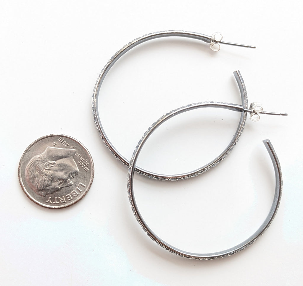 Small Silver Flower Dangle Earrings Hypoallergenic | eBay